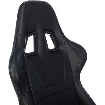  Кресло Zombie Game Penta B игровое черный эко.кожа с подголов. крестов. пластик 
