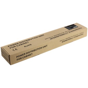  Блок розеток ExeGate ServerPro PDU-19H801 Al-8S-C14-SW (EX280840RUS) (19", 1U, Алюминий, 8 Schuko, С14, выкл. с подсветкой, черный, RTL) 