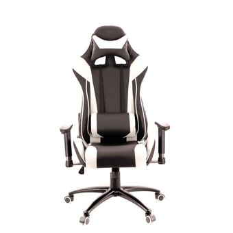  Кресло EVERPROF Lotus S6 экокожа чёрный с белым 
