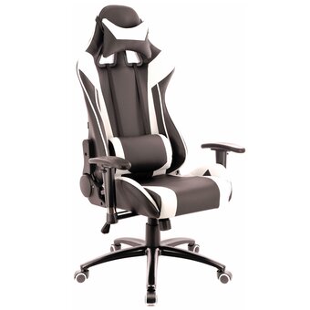  Кресло EVERPROF Lotus S6 экокожа чёрный с белым 