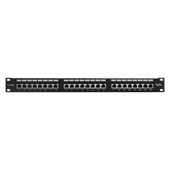  Патч-панель ExeGate EPP3-19-24-8P8C-C5e-SH-110D (EX281083RUS) 19", FTP, 24 port,cat.5e,KRONE&110(dual IDC), 1U, RoHS, с каб. органайзером, Black, RTL 