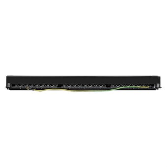  Патч-панель ExeGate EPP3-19-24-8P8C-C5e-SH-110D (EX281083RUS) 19", FTP, 24 port,cat.5e,KRONE&110(dual IDC), 1U, RoHS, с каб. органайзером, Black, RTL 