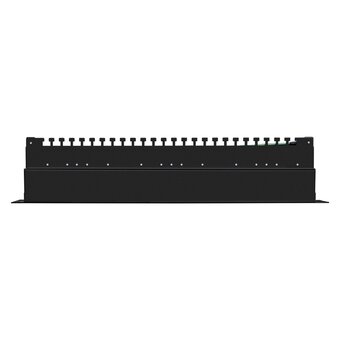  Патч-панель ExeGate EPP3-19-24-8P8C-C5e-SH-110D (EX281083RUS) 19", FTP, 24 port,cat.5e,KRONE&110(dual IDC), 1U, RoHS, с каб. органайзером, Black, RTL 
