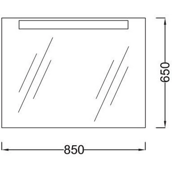  Зеркало с подсветкой Jacob Delafon Presquile EB1109-NF 