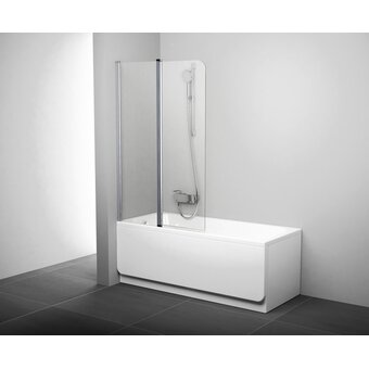  Шторка для ванны Ravak CVS2-100 L 7QLA0100Z1 белый + транспарент 