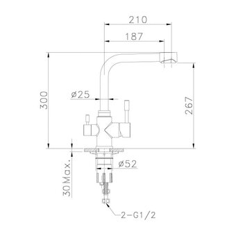  Смеситель для кухонной мойки LEMARK Expert (LM5061S) сталь 