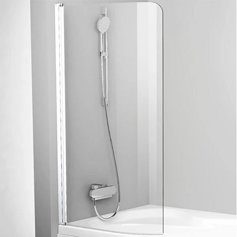 Шторка для ванны Ravak CVSK1 160/170 L Rosa 7QLS0C00Y1 блестящий + транспарент 