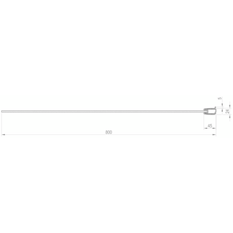  Шторка для ванны Ravak PVS1 80 Pivot 79840C00Z1 хром + транспарент 