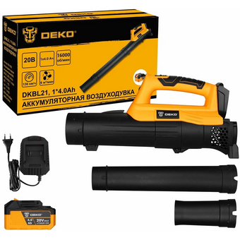  Воздуходувка аккумуляторная DEKO DKBL21 (063-4363) садовая 20В, 1x4.0Ач 