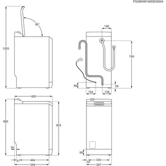  Стиральная машина Electrolux EW6TN5261F белый 