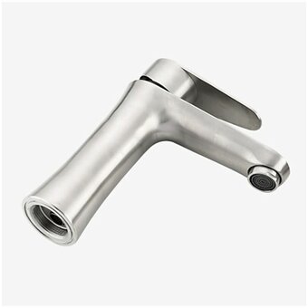  Смеситель для кухни Frap (F1048) излив короткий, нержавейка 40мм(1/10) 