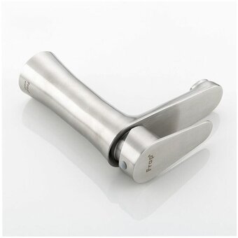  Смеситель для кухни Frap (F1048) излив короткий, нержавейка 40мм(1/10) 