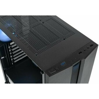  Корпус Eurocase A85 4ARGB черный без БП закаленное стекло USB 3.0 ATX 