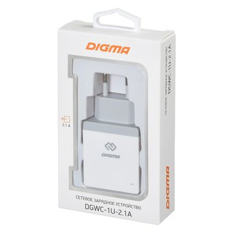  СЗУ Digma DGWC-1U-2.1A-WG 2.1A белый 