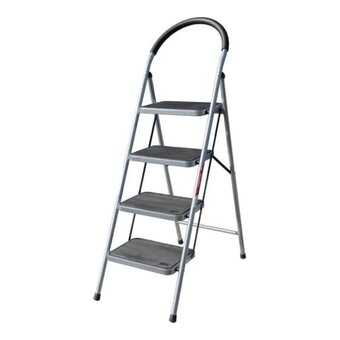 Стремянка-стул Alumet МСН204 с широкими ступенями стальная, 4 ступени 
