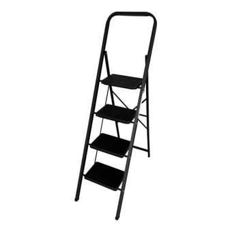  Стремянка Alumet МК 804С сталь, широкая ступень, 300х200 мм. с противоскользящими накладками 4 ст. 