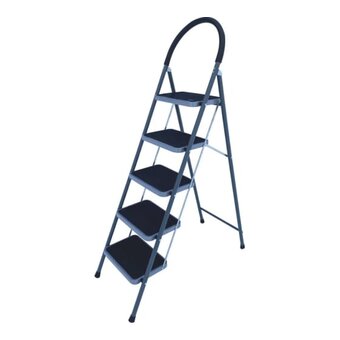 Стремянка-стул Alumet МСН205 с широкими ступенями стальная, 5 ступеней 