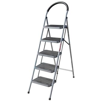  Стремянка-стул Alumet МСН205 с широкими ступенями стальная, 5 ступеней 
