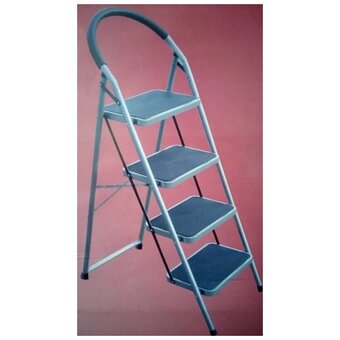  Стремянка-стул Alumet МСН204 с широкими ступенями стальная, 4 ступени 