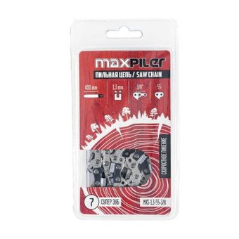  Цепь пильная Maxpiler MXS-1,3-55-3/8 (Stihl 180.210.230.250 16") в блистере 