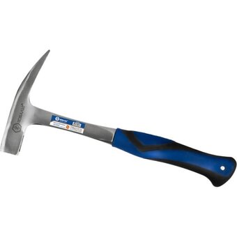  Молоток кровельщика КОБАЛЬТ 240-898 двухкомпонентная рукоятка цельнокованый, 600 г боек с магнитом 