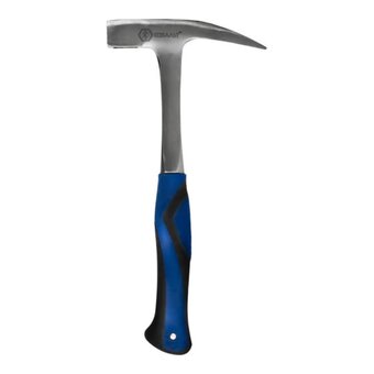  Молоток кровельщика КОБАЛЬТ 240-898 двухкомпонентная рукоятка цельнокованый, 600 г боек с магнитом 