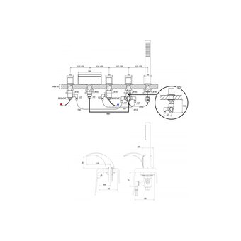  Смеситель для ванны Ravak WF 025.00 X070060 
