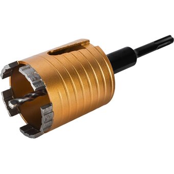  Коронка алмазная ПРАКТИКА Эксперт 908-269 по бетону 68мм SDS-plus безударная, 5 турбосегментов 10мм 