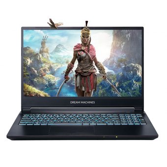  Ноутбук Dream Machines G1660Ti-15RU55 15.6"(1920x1080 WVA 60Hz)/i7 10750H(2.6Ghz)/8192Mb/512SSDGb/noDVD/nVidia GF GTX1660Ti 