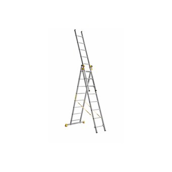  Лестница Alumet P3 9308 алюминиевая трехсекционная 