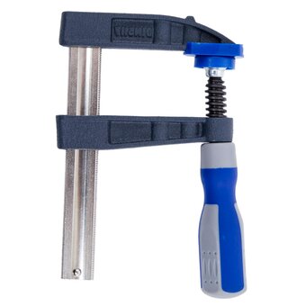  Струбцина F-образная КОБАЛЬТ 244-537 80х100мм, двухкомпонентная рукоятка 