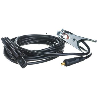  Комплект сварочных проводов QUATTRO ELEMENTI 648-731 KIT-20 до 200А, держатель, масса, провода 5+4м, коннекторы TK 16-25 