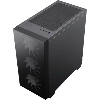  Корпус GameMax Aero Mini Eco black, w/o PSU, mATX 1xUSB3.0+1xUSB2.0+HD-Audio, w/3x12cm white blade fan 