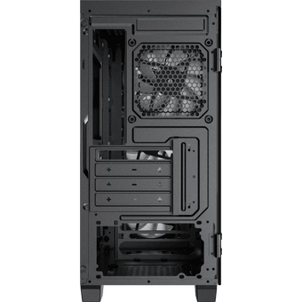  Корпус GameMax Aero Mini Eco black, w/o PSU, mATX 1xUSB3.0+1xUSB2.0+HD-Audio, w/3x12cm white blade fan 