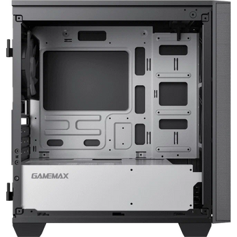  Корпус GameMax Aero Mini Eco black, w/o PSU, mATX 1xUSB3.0+1xUSB2.0+HD-Audio, w/3x12cm white blade fan 