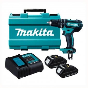  Дрель-шуруповерт аккумуляторная ударная Makita DHP482SYE 2 аккумулятора Li-ion-1,5Ач 