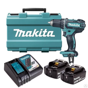  Дрель-шуруповерт аккумуляторная Makita DDF485RFE 2 аккумулятора Li-ion 
