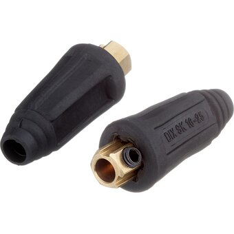  Кабельный разъем QUATTRO ELEMENTI 771-176 вилка сварочного кабеля ТК 16-25 (до 200А/45В) 2шт в блистере 