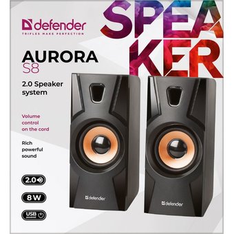  Колонки Defender Aurora S8 черный 