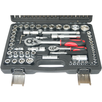  Набор инструментов Maxpiler MXT-108-SET 108 предметов, 1/2" и 1/4", CrV 