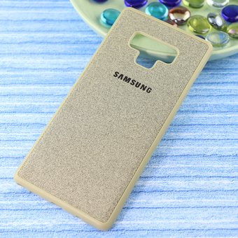 Чехол-накладка Original /силикон.джинс,иск.кожа/ для Samsung Note 9 (2018) золото 