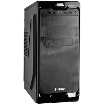  Корпус ExeGate UN-604 Black EX269439RUS ATX, без БП 2xUSB+2xUSB3.0, Audio 