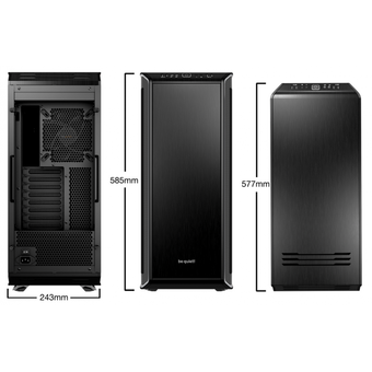  Корпус be quiet! Dark Base 900 Silver (BG012), full tower, E-ATX, XL-ATX, 3x Silent Wings 3 140mm PWM fans 