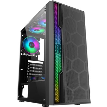  Корпус Formula V-Line 2052 черный без БП ATX 2xUSB2.0 1xUSB3.0 audio bott PSU 