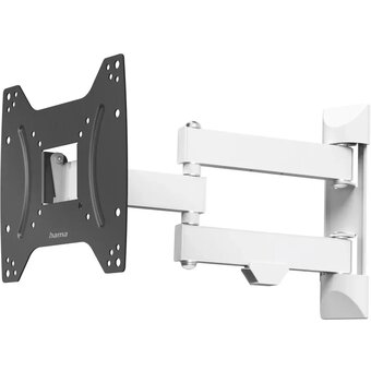  Кронштейн для телевизора Hama Fullmotion 118084 черный/белый 19"-48" настенный 