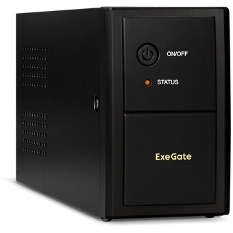  ИБП ExeGate SpecialPro UNB-650.LED.AVR.2SH (EP285601RUS) 650VA/360W, LED, AVR,2*Schuko, Black 