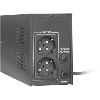  ИБП ExeGate SpecialPro UNB-650.LED.AVR.2SH (EP285601RUS) 650VA/360W, LED, AVR,2*Schuko, Black 