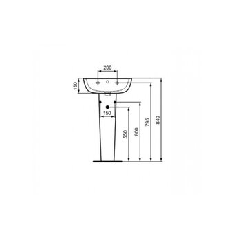  Пьедестал для раковины Ideal Standard Esedra T283901 