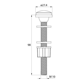  Арматура IDDIS F012400-0004 кнопочная ниж. подв. А04 
