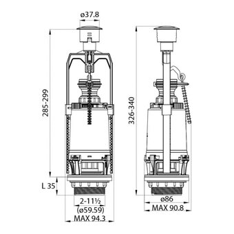  Арматура IDDIS F012400-0004 кнопочная ниж. подв. А04 